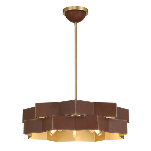 Savoy House 7-2749-5-322 Five Light Pendant, Warm Brass
