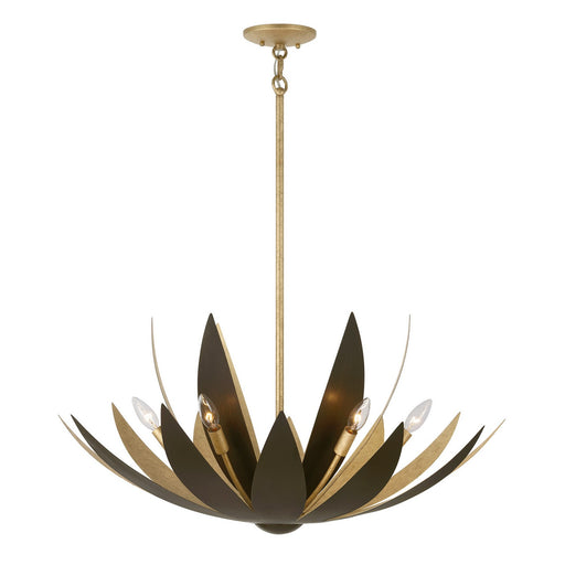 Savoy House 7-4628-6-24 Six Light Pendant, Centura/Burnished Gold
