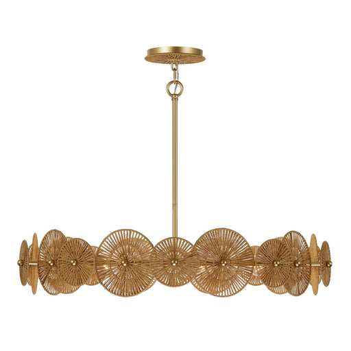 Savoy House 7-6381-5-60 Five Light Pendant, Distressed Gold
