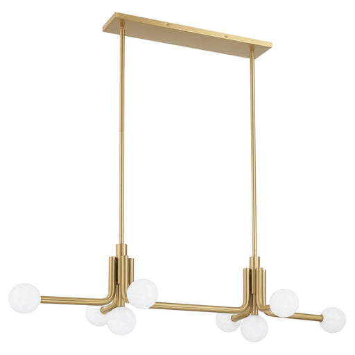 Thesis 207355A LED Linear Chandelier, Champagne Gold