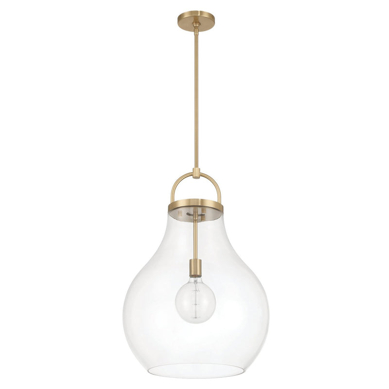 Thesis 207648A One Light Pendant, Champagne Gold