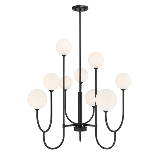 Savoy House 1-5980-9-89 Nine Light Chandelier, Matte Black