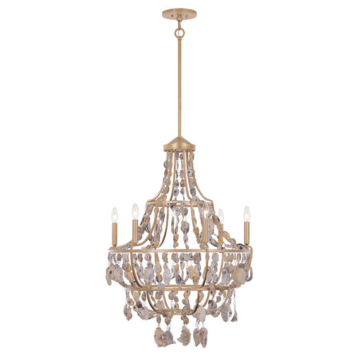 Savoy House 1-8403-6-342 Six Light Chandelier, Chandon
