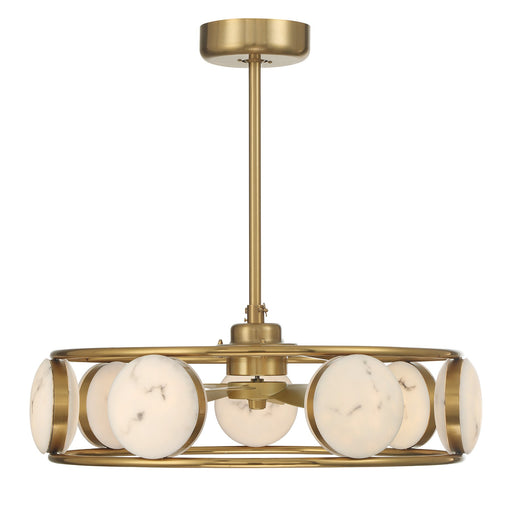 Savoy House 30-FD-435-322 LED Fan D'Lier, Warm Brass