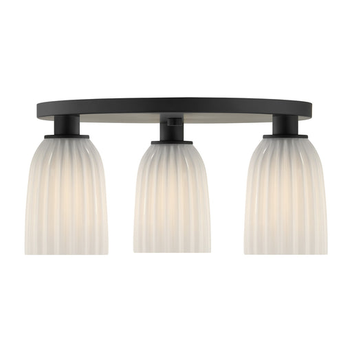 Savoy House 6-1247-3-89 Three Light Flush Mount, Matte Black