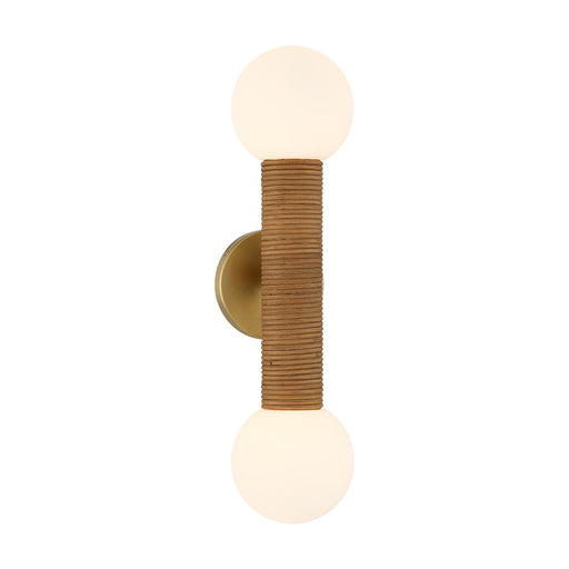 Savoy House 9-4081-2-322 Two Light Wall Sconce, Warm Brass