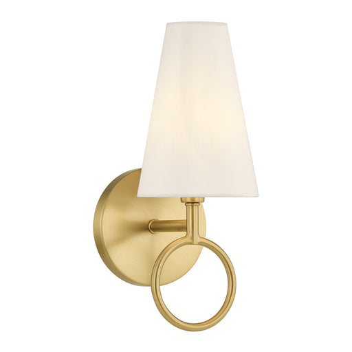 Savoy House 9-4700-1-322 One Light Wall Sconce, Warm Brass