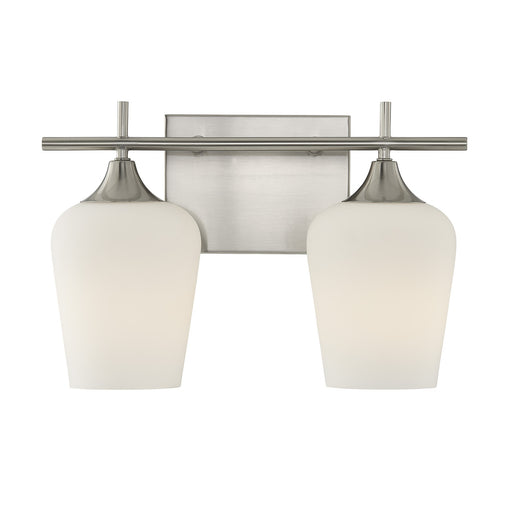 Savoy House 8-6030-2-SN Two Light Bathroom Vanity, 