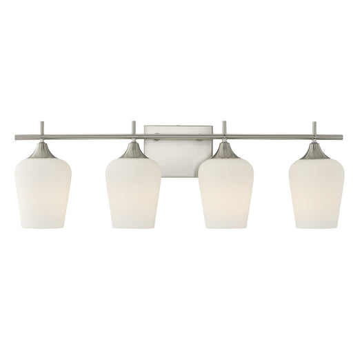 Savoy House 8-6030-4-SN Four Light Bathroom Vanity, 