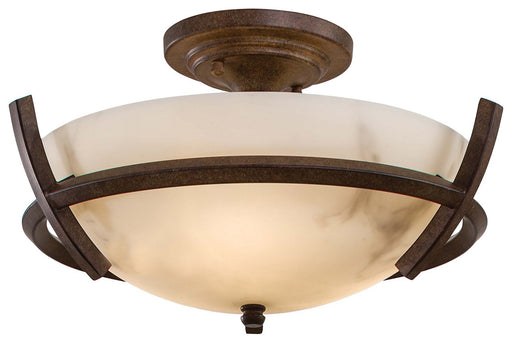 Minka-Lavery 687-14 Calavera Three Light Semi Flush Mount, Nutmeg Main Image.jpg