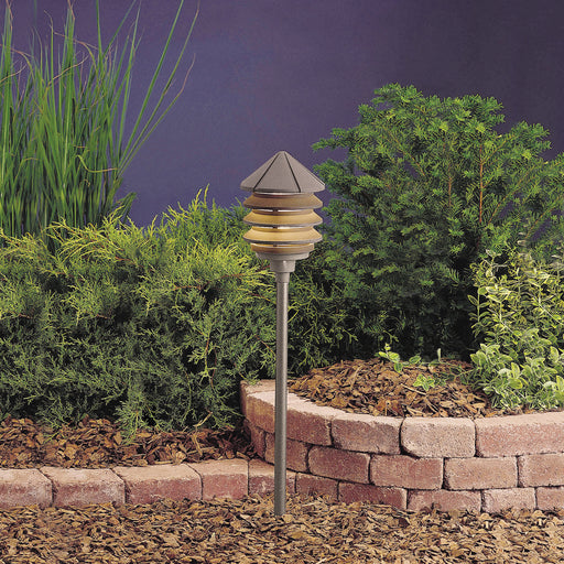 Kichler 15205AZT One Light Path & Spread, Textured Architectural Bronze