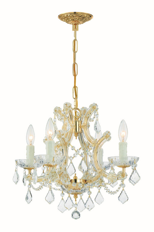 Crystorama 4474-GD-CL-SAQ Maria Theresa Four Light Mini Chandelier Gold Main Image.jpg