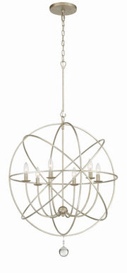 Crystorama 9228-OS Solaris Six Light Chandelier Olde Silver Main Image.jpg