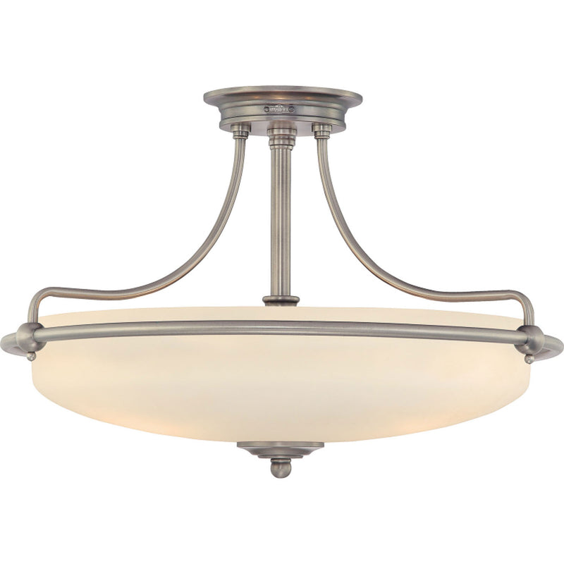 Quoizel GF1721AN Griffin Four Light Semi-Flush Mount, Antique Nickel Main Image.jpg