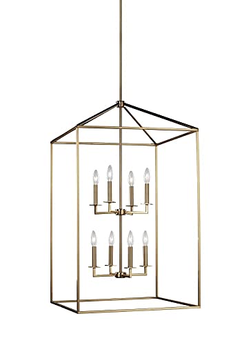 Generation Lighting 5315008EN-848 Perryton Eight Light Hall / Foyer, Satin Brass Alternate Image.jpg