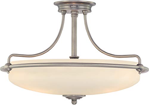 Quoizel GF1721AN Griffin Four Light Semi-Flush Mount, Antique Nickel Alternate Image 2.jpg