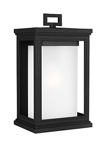 Generation Lighting OL12901TXB Roscoe One Light Outdoor Wall Lantern, Textured Black Alternate Image.jpg