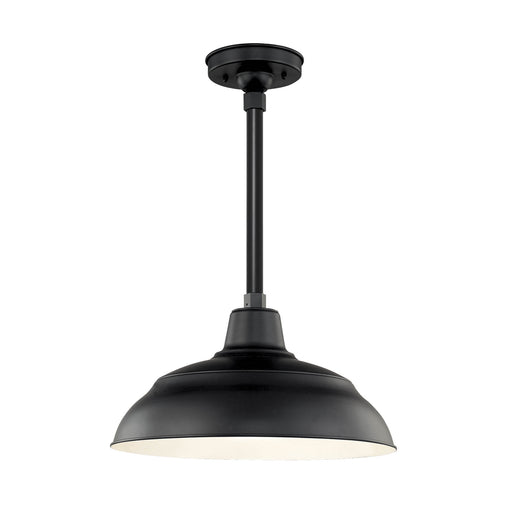Millennium RWHS17-SB R Series One Light Pendant, Satin Black Main Image.jpg