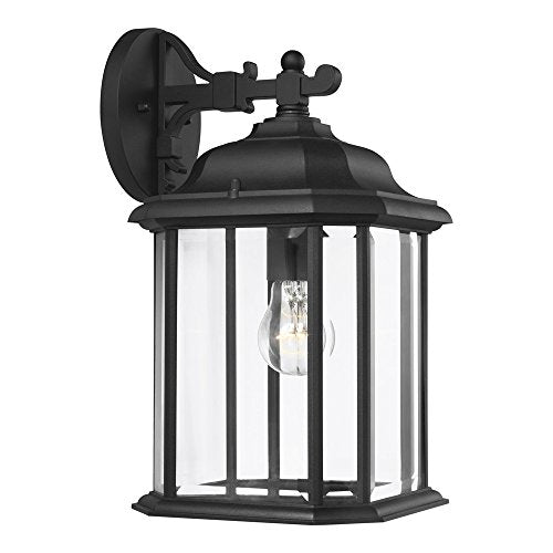 Generation Lighting 84031-12 Kent One Light Outdoor Wall Lantern, Black Alternate Image.jpg