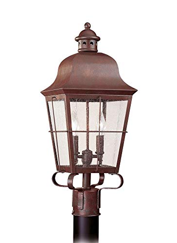 Generation Lighting 8262EN-44 Chatham Two Light Outdoor Post Lantern, Weathered Copper Alternate Image.jpg