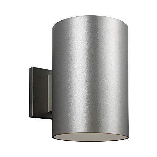 Visual Comfort Studio 8313901-753 Outdoor Cylinders One Light Outdoor Wall Lantern, Painted Brushed Nickel Alternate Image.jpg