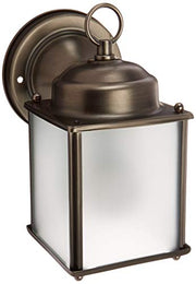 Generation Lighting 8592001-965 New Castle One Light Outdoor Wall Lantern, Antique Brushed Nickel Alternate Image.jpg