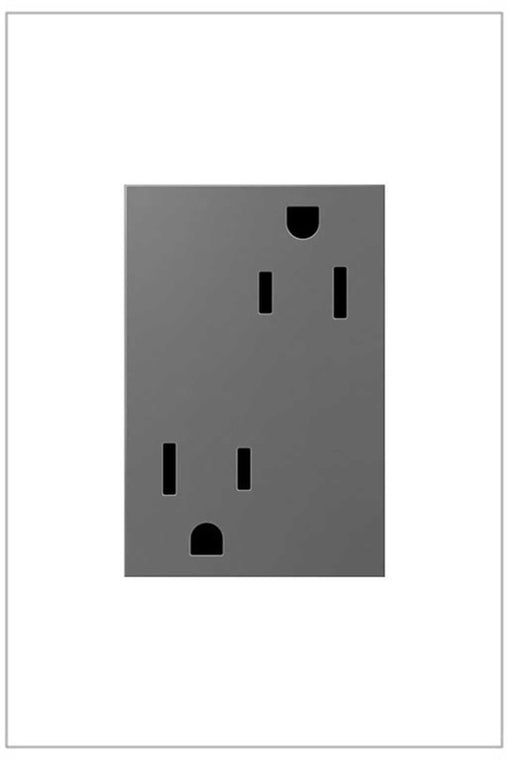 adorne® ARTR153M4 15A Dual Tamper-Resistant Plus-Size Outlet,Magnesium Main Image.jpg