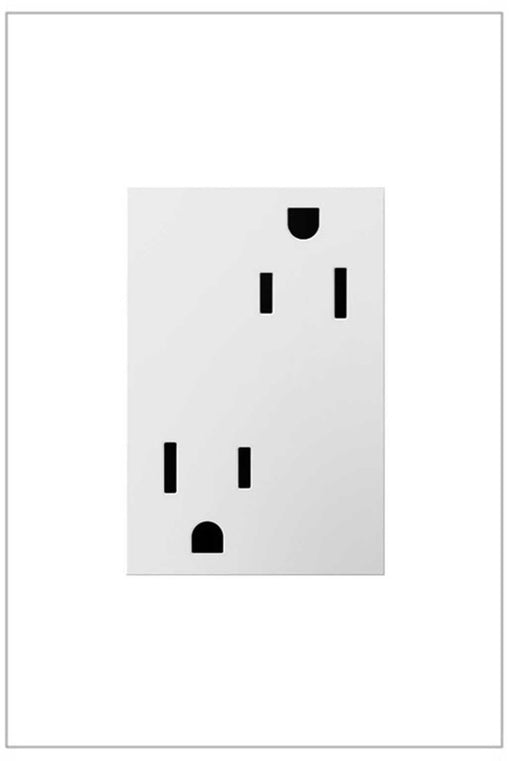 adorne® ARTR153W4 15A Dual Tamper-Resistant Plus-Size Outlet, White Main Image.jpg
