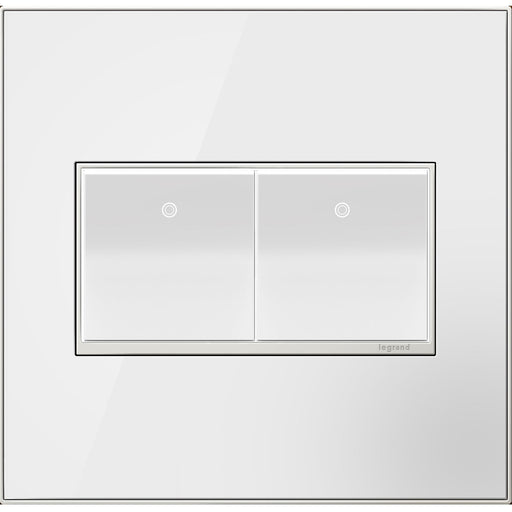 adorne® AWM2GMW4 Mirror White Two-Gang Screwless Wall Plate Alternate Image.jpg