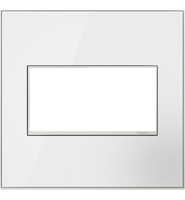 adorne® AWM2GMW4 Mirror White Two-Gang Screwless Wall Plate Main Image.jpg