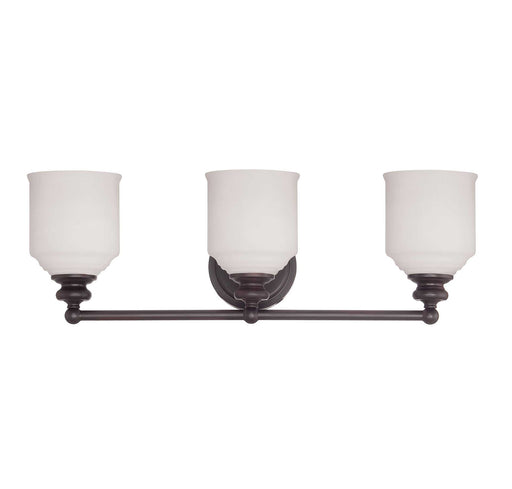 Savoy House 8-6836-3-13 Three Light Bath Bar, English Bronze