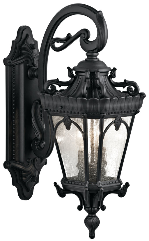 Kichler 9357BKT Two Light Outdoor Wall Mount, Textured Black