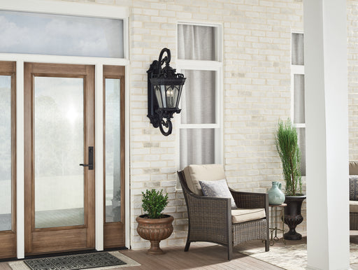 Kichler 9359BKT Four Light Outdoor Wall Mount, Textured Black (2)