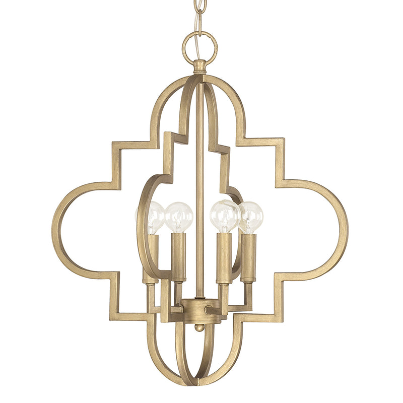 Capital Lighting 4541BG Ellis Four Light Pendant, Brushed Gold Main Image.jpg