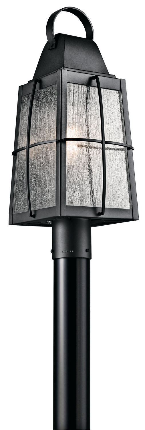 Kichler 49555BKT One Light Outdoor Post Mount, Textured Black