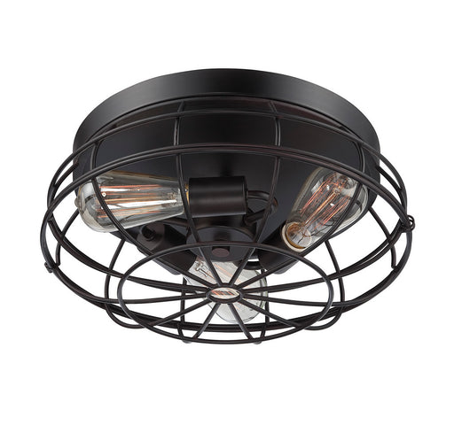 Savoy House 6-8074-15-13 Three Light Flush Mount, English Bronze (2)