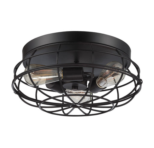 Savoy House 6-8074-15-13 Three Light Flush Mount, English Bronze