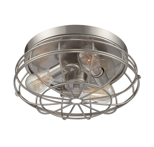 Savoy House 6-8074-15-SN Three Light Flush Mount, Satin Nickel (2)