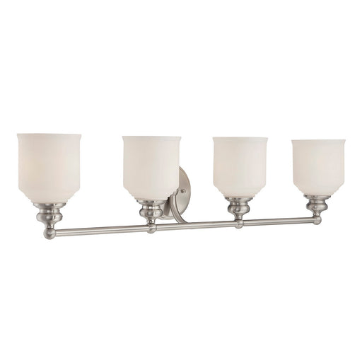 Savoy House 8-6836-4-SN Four Light Bath Bar, Satin Nickel (2)