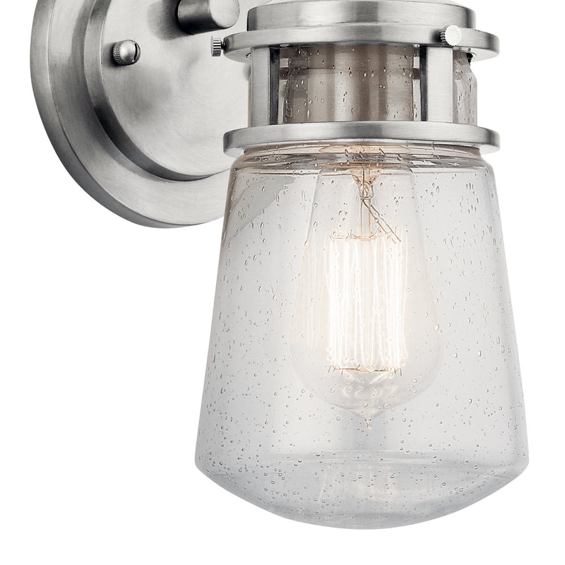 Kichler 49444BA One Light Outdoor Wall Mount, Brushed Aluminum (2)