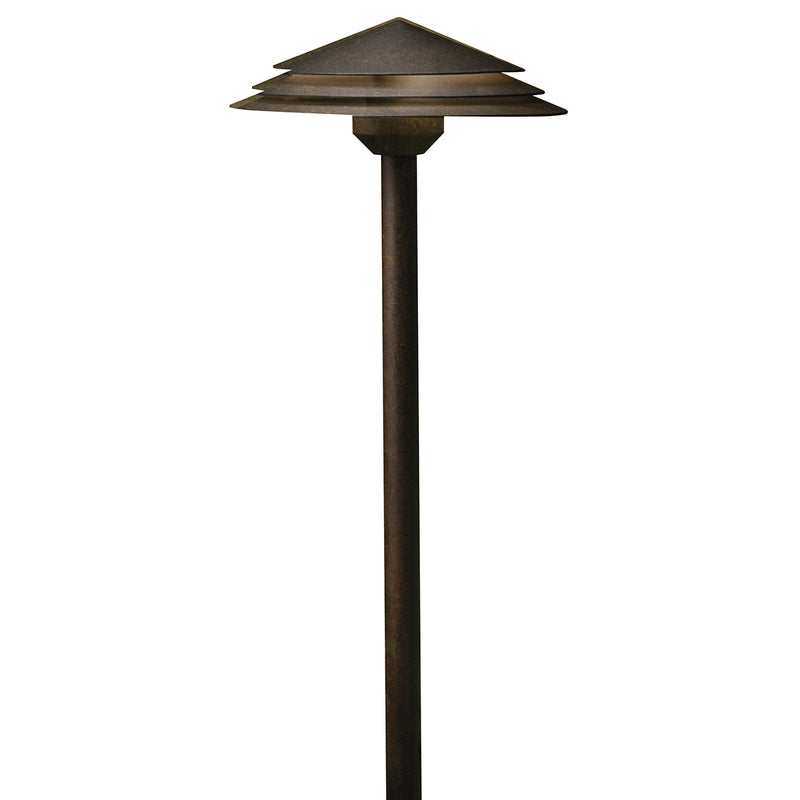 Kichler 16124AGZ30 LED Path Light, Aged Bronze
