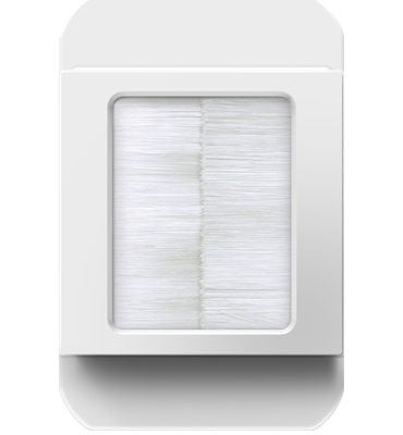 adorne® ACBRSTPW1 In-Wall Cable Access Port, White Main Image.jpg