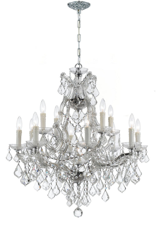 Crystorama 4412-CH-CL-SAQ Maria Theresa 13 Light Chandelier Polished Chrome Main Image.jpg