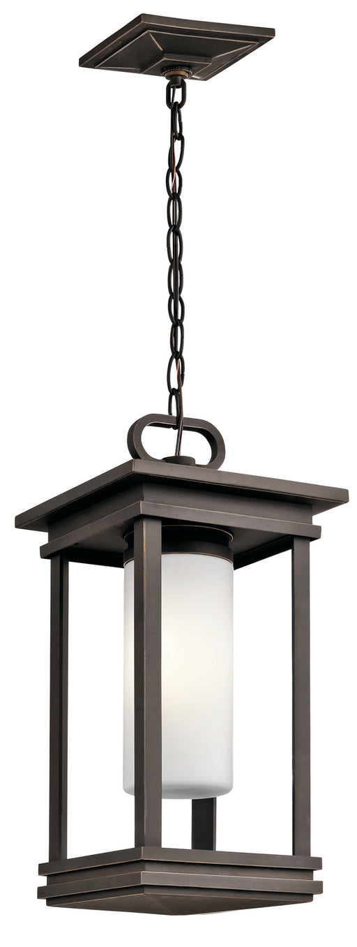 Kichler 49493RZ One Light Outdoor Pendant, Rubbed Bronze