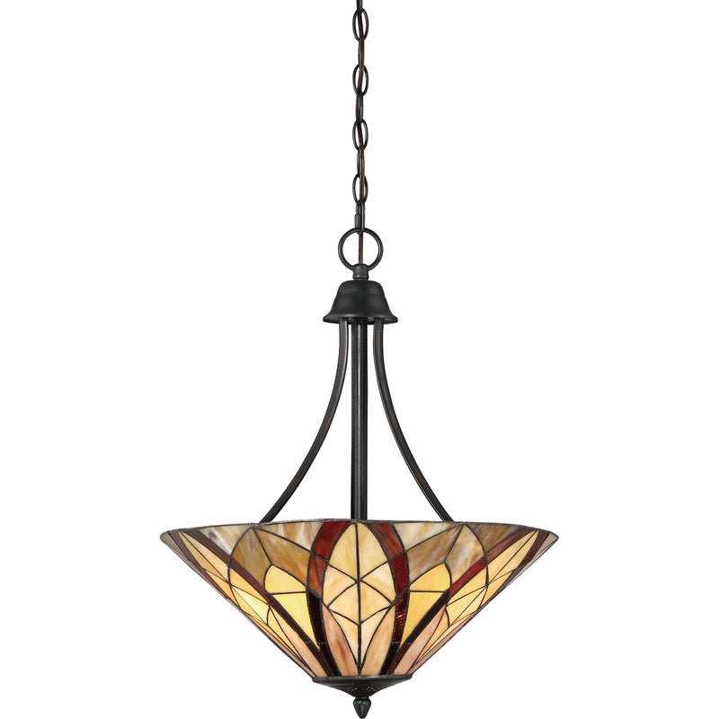 Quoizel TFVY2819VA Victory Three Light Pendant, Valiant Bronze Main Image.jpg