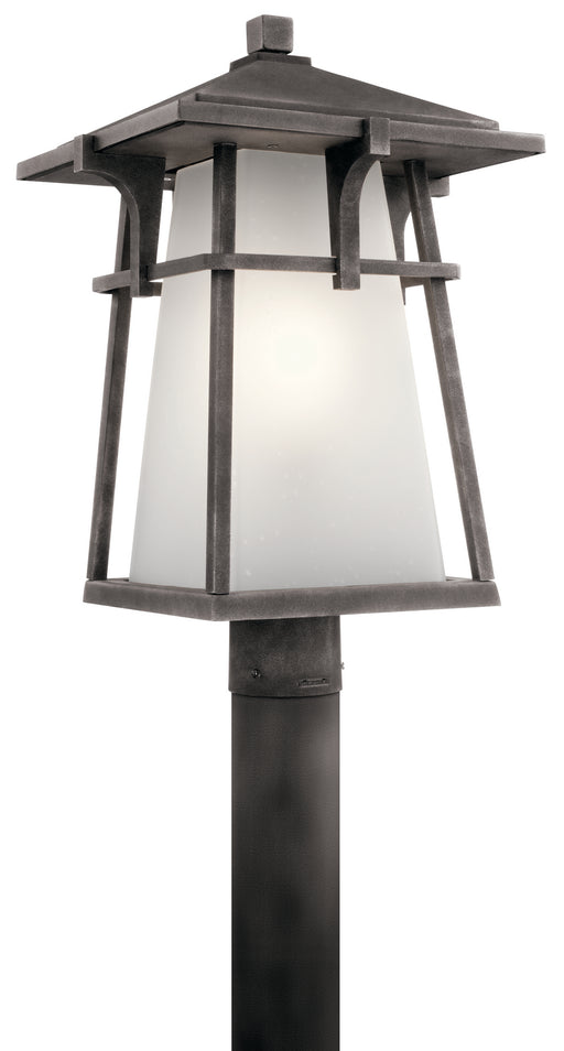 Kichler 49724WZC One Light Outdoor Post Mount, Weathered Zinc