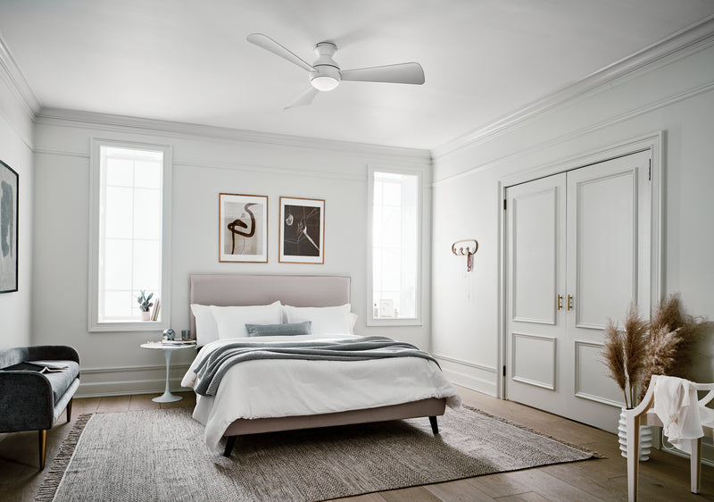Kichler 330152MWH 54"Ceiling Fan, Matte White (2)