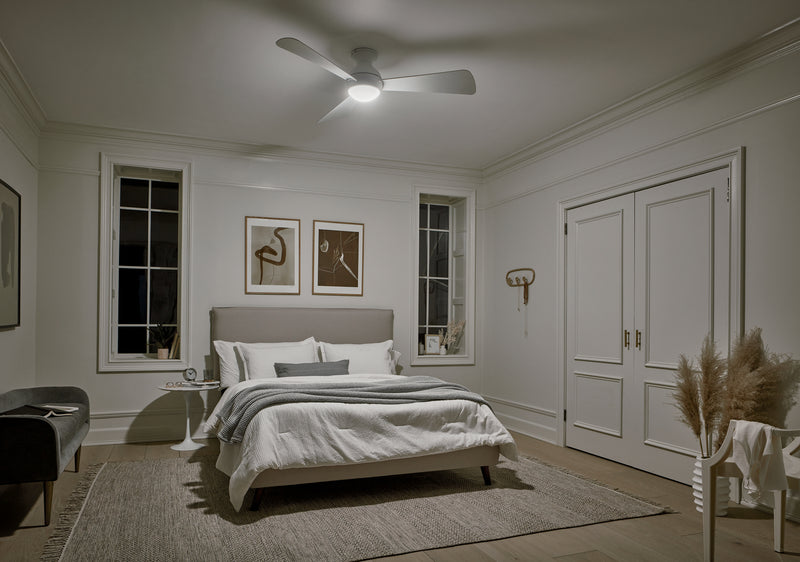 Kichler 330152MWH 54"Ceiling Fan, Matte White (3)