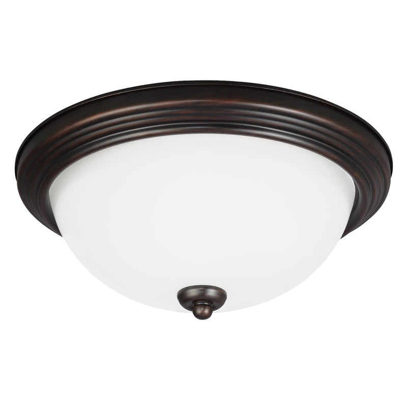 Generation Lighting 77263EN3-710 Geary One Light Flush Mount, Bronze Main Image.jpg