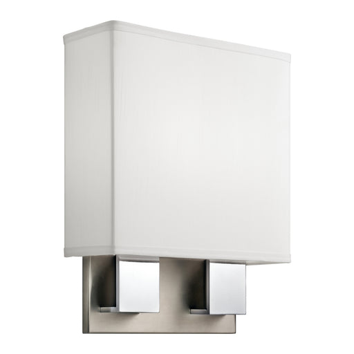 Kichler 10439NCHLED LED Wall Sconce, Brushed Nickel & Chrome